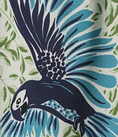 Alex Marie Wren Bird Print Long Sleeve Button Front Dress
