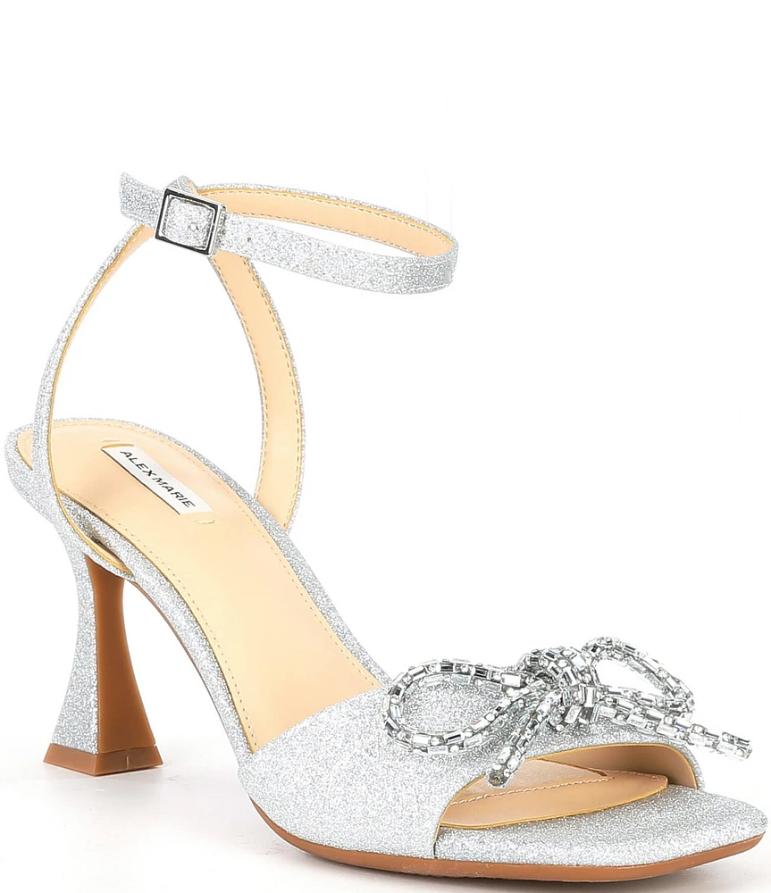 Alex Marie Wylie Shimmer Jeweled Bow Dress Sandals