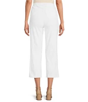 Ali Miles Flat Front Stretch Ponte Pants
