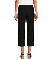 Ali Miles Flat Front Stretch Ponte Pants
