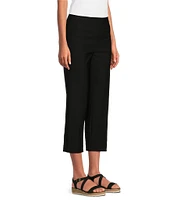 Ali Miles Flat Front Stretch Ponte Pants