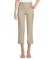 Ali Miles Flat Front Stretch Ponte Pants