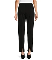 Ali Miles Knit Pull-On Straight Leg Pants