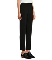 Ali Miles Knit Pull-On Straight Leg Pants