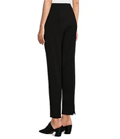 Ali Miles Knit Pull-On Straight Leg Pants