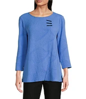 Ali Miles Round Neck 3/4 Sleeve Tunic