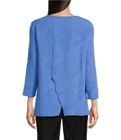 Ali Miles Round Neck 3/4 Sleeve Tunic