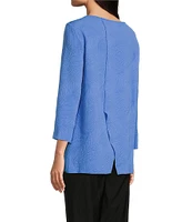 Ali Miles Round Neck 3/4 Sleeve Tunic