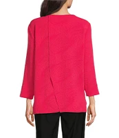 Ali Miles Round Neck 3/4 Sleeve Tunic