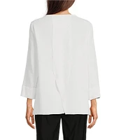 Ali Miles Round Neck 3/4 Sleeve Tunic