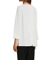 Ali Miles Round Neck 3/4 Sleeve Tunic