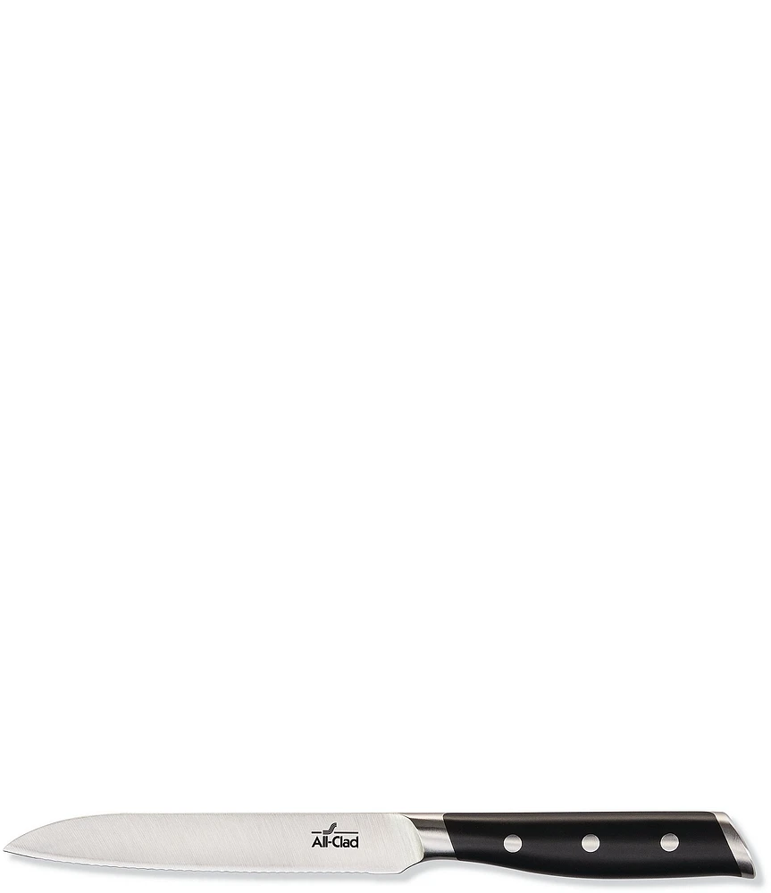All-Clad Forged 5#double; Serrated Utility Knife