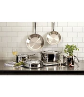 All-Clad Three-Ply Stainless Steel 10-Piece Cookware Set