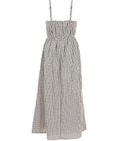 Allison & Kelly Big Girls Sleeveless Knit Bow Vest & Gingham Dress Set