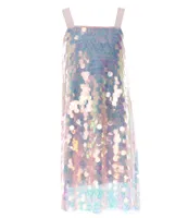 Allison & Kelly Big Girls 7-16 Sleeveless Paillette Sequin Embellished Shift Dress