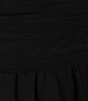 Allison & Kelly Off The Shoulder Pleated Dress
