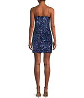 Allison & Kelly Sequin Pull-On Mini Dress