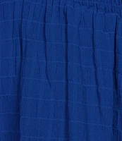 Allison & Kelly Short Sleeve Smocked Empire Tiered Mini Dress