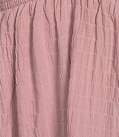 Allison & Kelly Short Sleeve Smocked Empire Tiered Mini Dress
