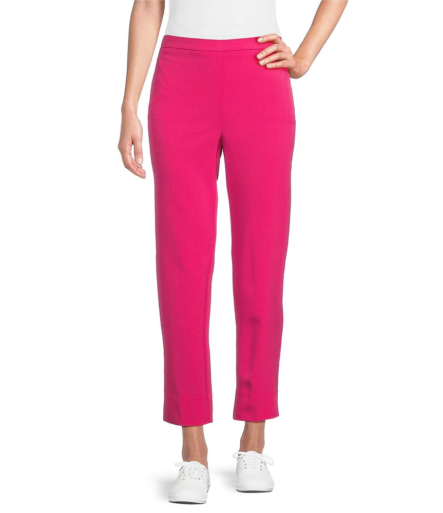 Allison Daley City Stretch Pull-On Straight Leg Ankle Pants
