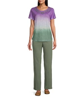Allison Daley City Stretch Straight Leg Pull-On Pants