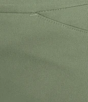 Allison Daley Lattice Hem Pull-On Straight Leg Cropped Pants