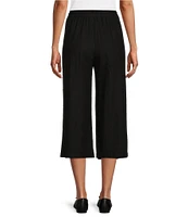 Allison Daley Linen Blend Pull-On Capri Pants