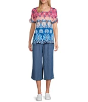 Allison Daley Lyocell Pull-On Capri Pants