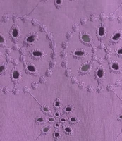 Allison Daley Petite Size 3/4 Sleeve Point Collar Button Front Eyelet Jacket