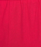 Allison Daley Petite Size Pomegranate Linen Blend Pull-On Capri Pants