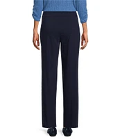 Allison Daley Petite Size Stretch Pull-On Straight Leg Pants