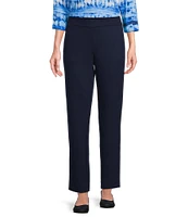Allison Daley Petite Size Pull-On Straight Leg Ponte Pants