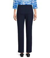 Allison Daley Petite Size Pull-On Straight Leg Ponte Pants