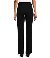 Allison Daley Petite Size Pull-On Straight Leg Ponte Pants