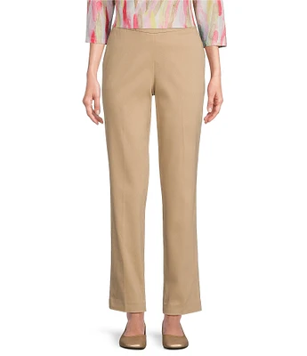 Allison Daley Petite Size Tech Stretch Pull-On Straight Leg Pants