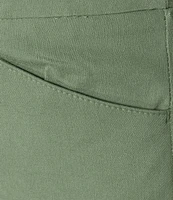 Allison Daley Plus Size Embellished Hem Pull-On Straight Leg Cropped Pants