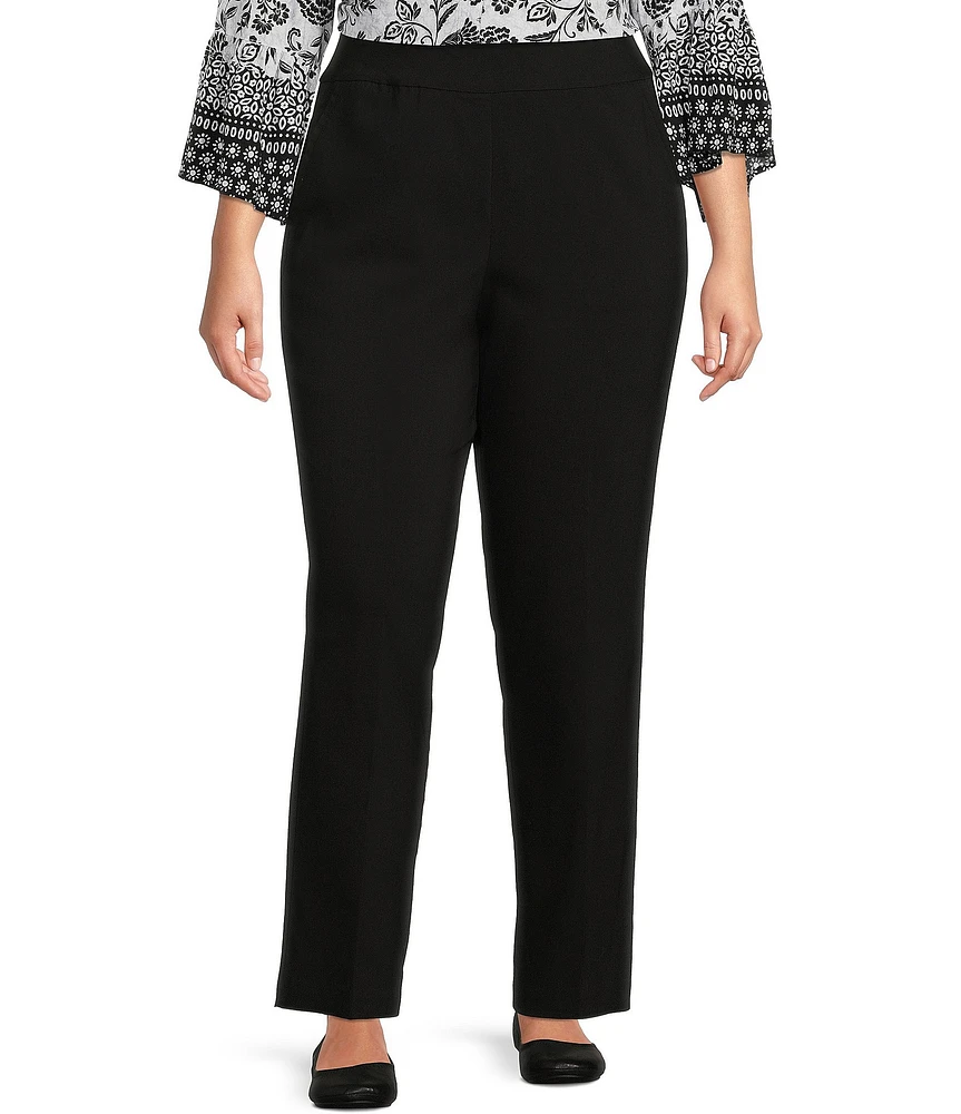 Allison Daley Plus Size Straight Leg Pull-On Pants