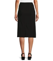 Allison Daley Stretch Pull-On Pencil Skirt