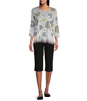 Allison Daley Tech Stretch Pull-On Skimmer Pants