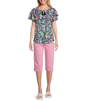 Allison Daley Tech Stretch Pull-On Skimmer Pants