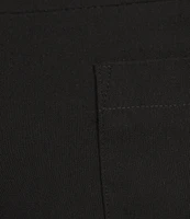 Allison Daley Wide Leg Patch Pocket Stretch Pull-On Crop Pants