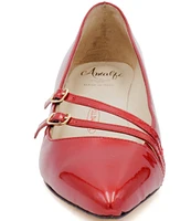 Amalfi Alfa Patent Leather Strappy Pumps