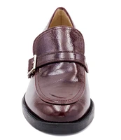 Amalfi Atena Patent Leather Tailored Monk Strap Loafers