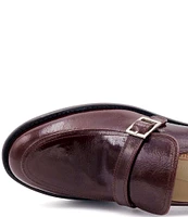 Amalfi Atena Patent Leather Tailored Monk Strap Loafers