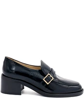 Amalfi Atena Patent Leather Tailored Monk Strap Loafers