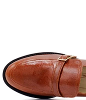 Amalfi Atena Patent Leather Tailored Monk Strap Loafers