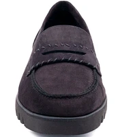 Amalfi Eolo Suede Penny Loafers