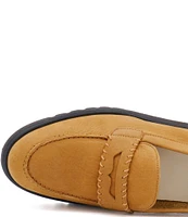 Amalfi Eolo Suede Penny Loafers