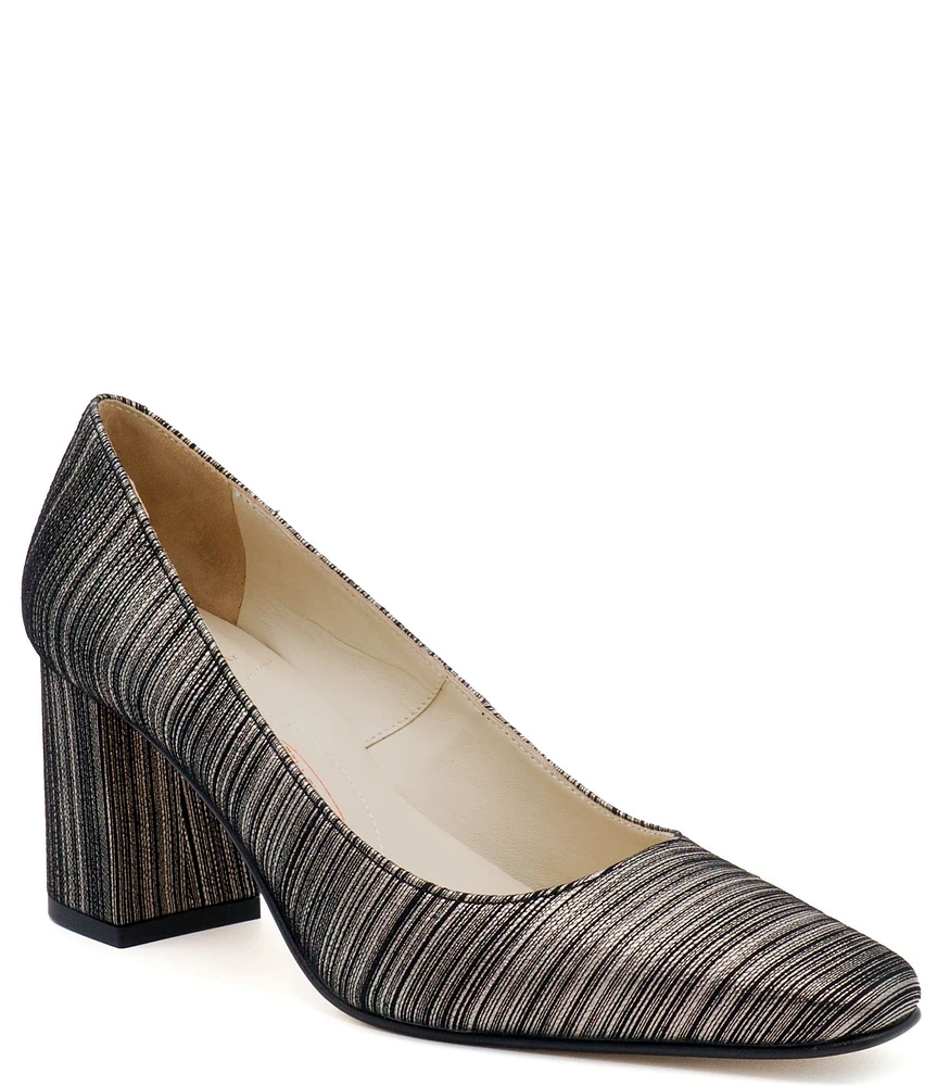 Amalfi Falco Line Striped Pumps