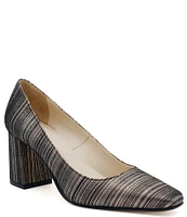 Amalfi Falco Line Striped Pumps